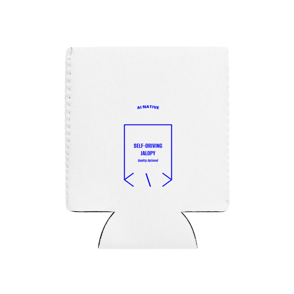 Self-Driving Jalopy — White Blue back mockup