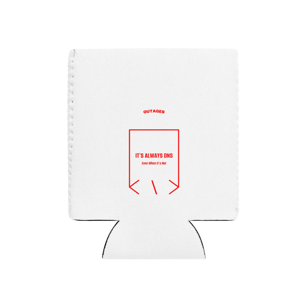 It's Always DNS — White Red back mockup