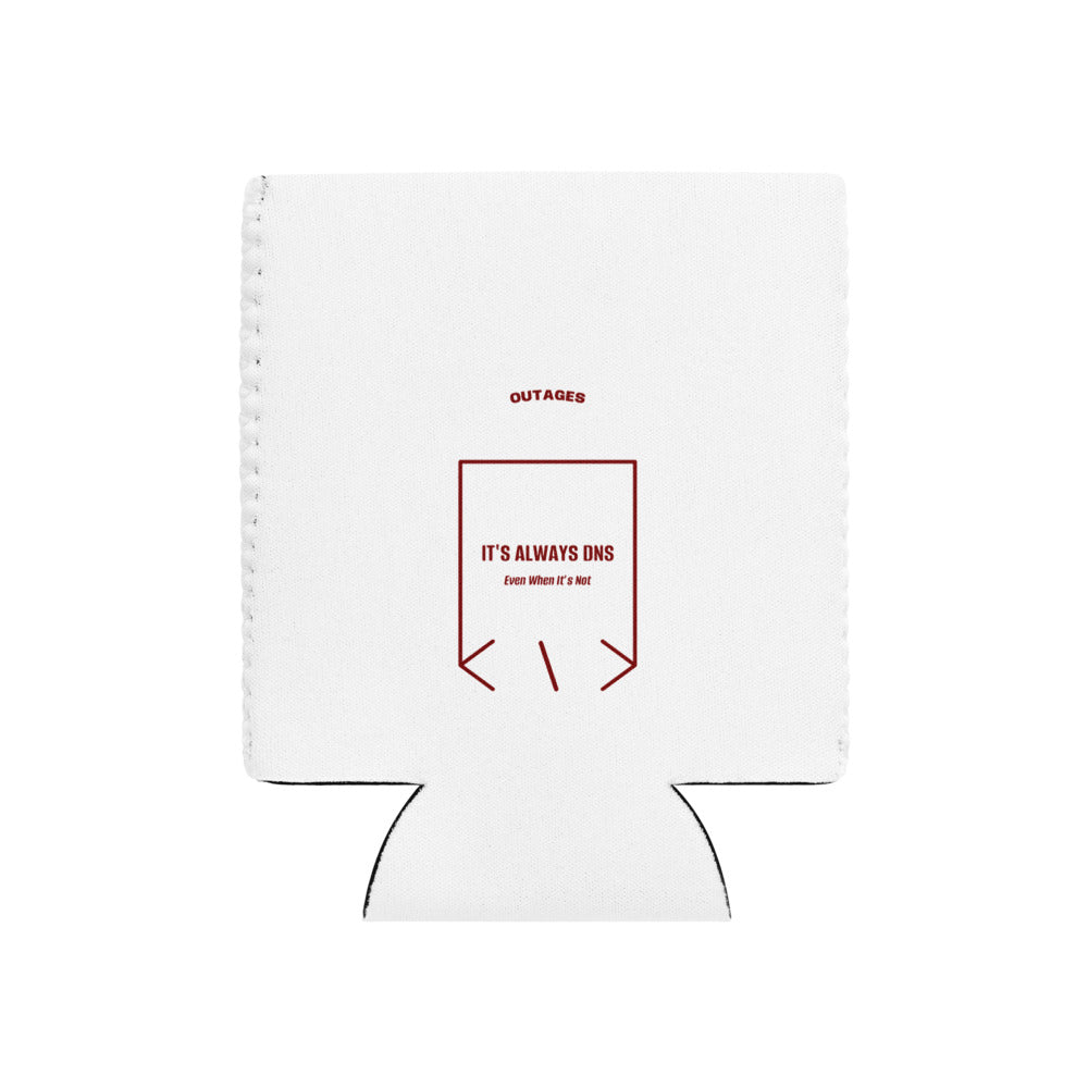 It's Always DNS — White Maroon back mockup