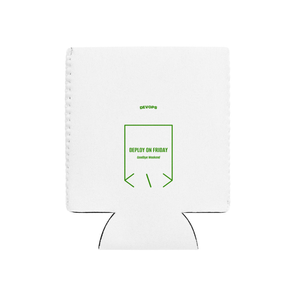 Deploy On Friday — White Green back mockup
