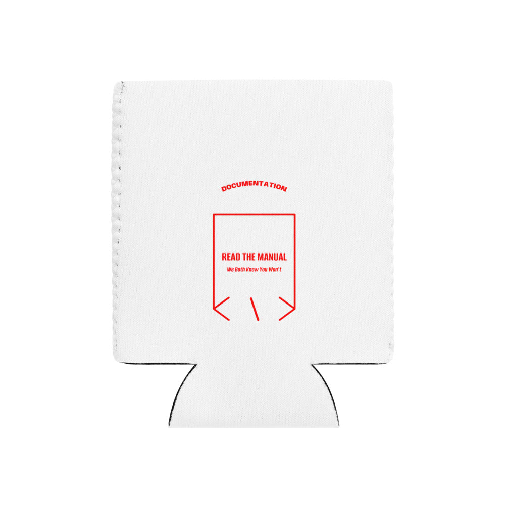Read The Manual — White Red back mockup