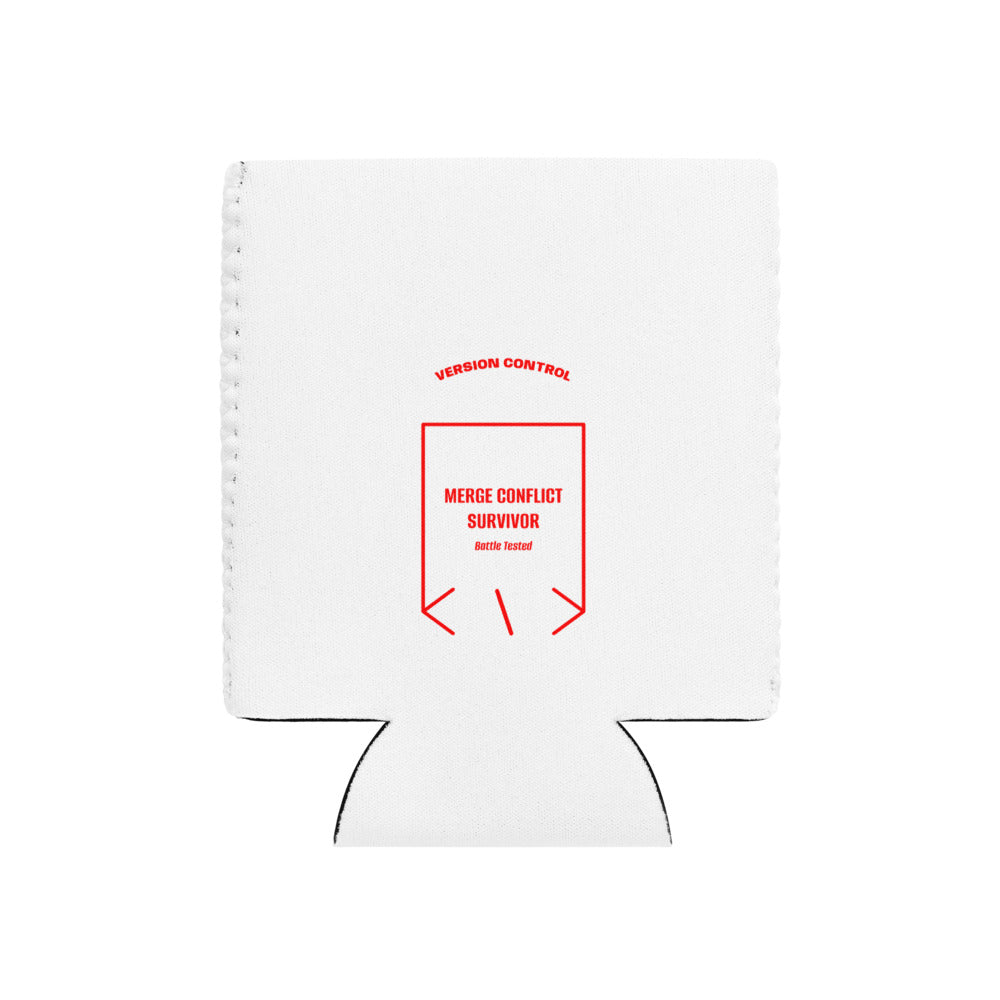 Merge Conflict Survivor — White Red back mockup