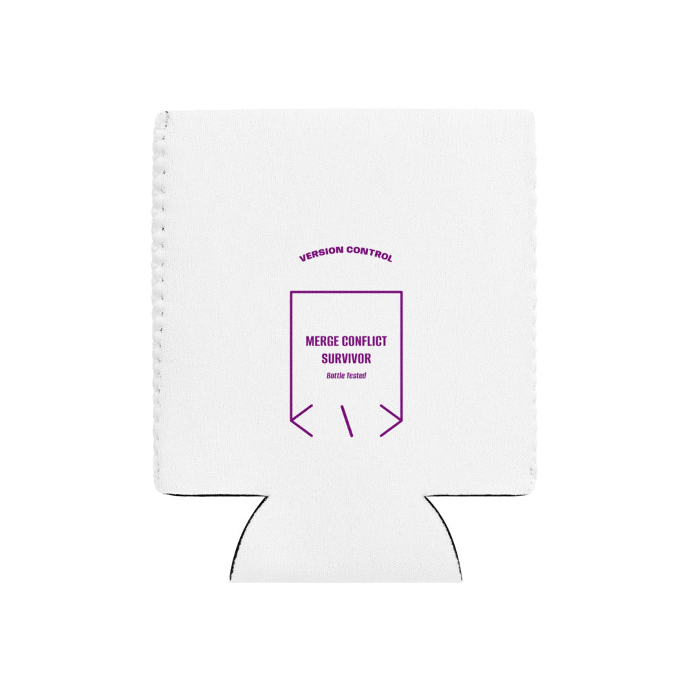 Merge Conflict Survivor — White Purple back mockup