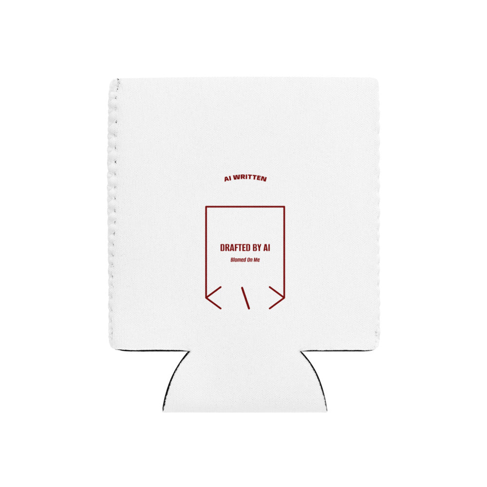 Drafted By AI — White Maroon back mockup