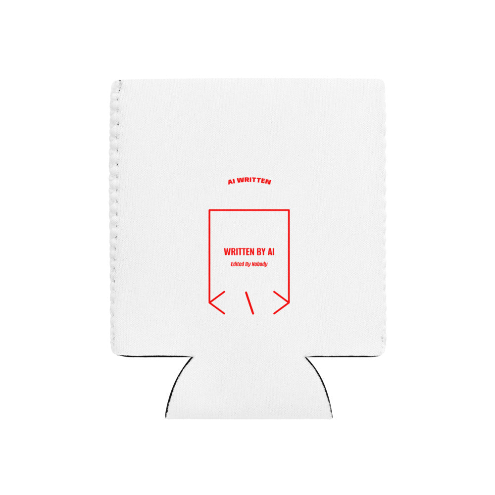 Written By AI — White Red back mockup