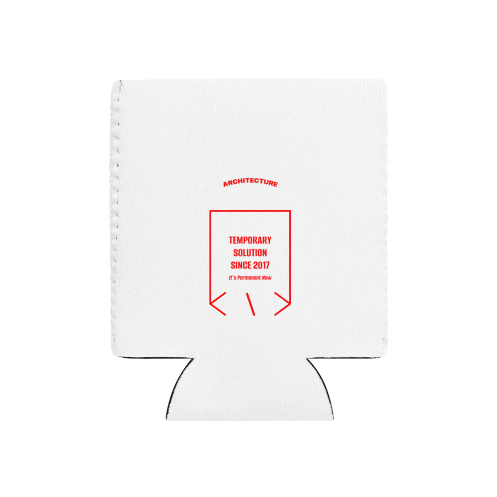 Temporary Solution Since 2017 — White Red back mockup