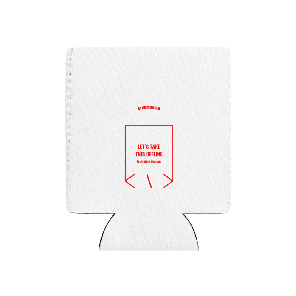 Let's Take This Offline — White Red back mockup