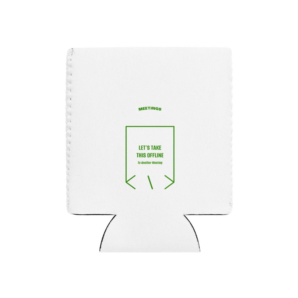 Let's Take This Offline — White Green back mockup