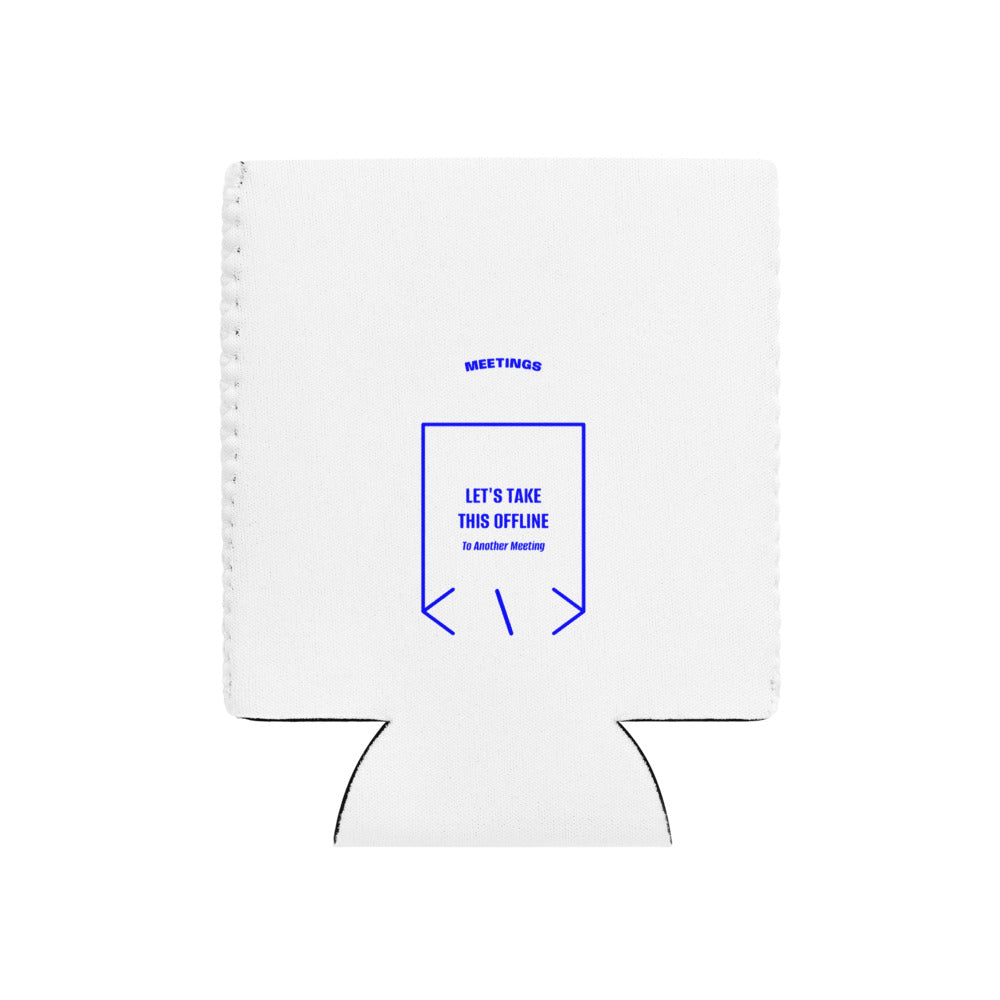 Let's Take This Offline — White Blue back mockup