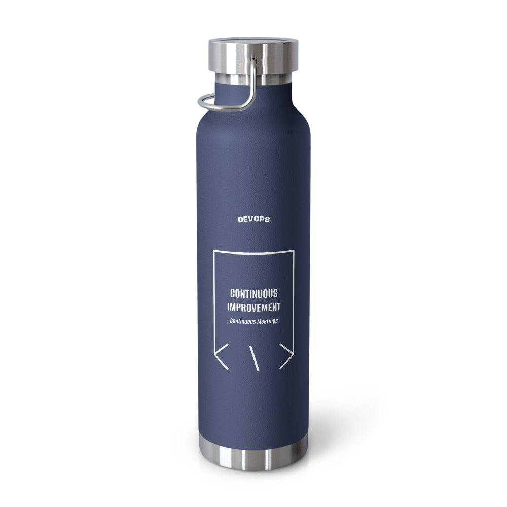 Continuous Improvement — Navy White back mockup (22oz)