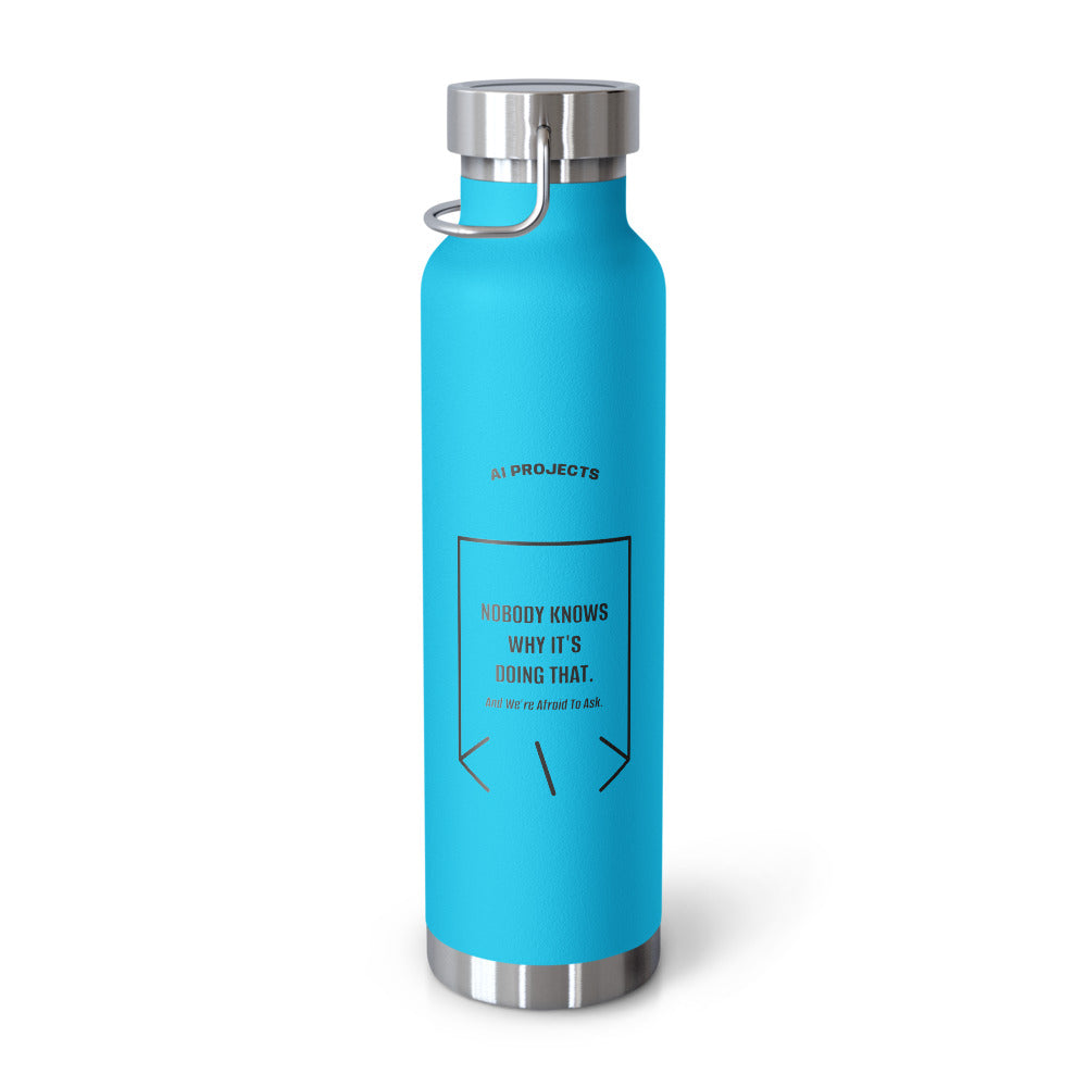 Nobody Knows Why It's Doing That. — Pebble Blue Black back mockup (22oz)