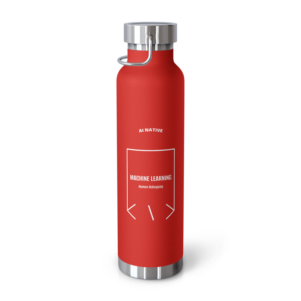 Machine Learning — Red White back mockup (22oz)