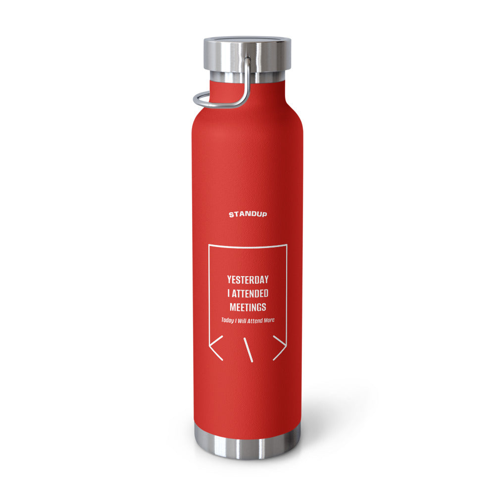 Yesterday I Attended Meetings — Red White back mockup (22oz)
