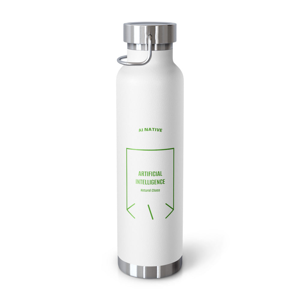 Artificial Intelligence — White Green back mockup (22oz)