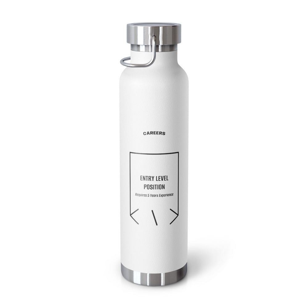 Entry Level Position — White Black back mockup (22oz)