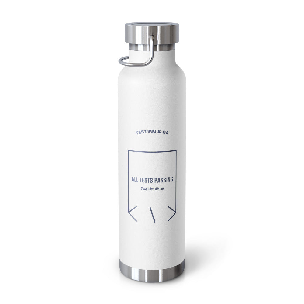 All Tests Passing — White Navy back mockup (22oz)