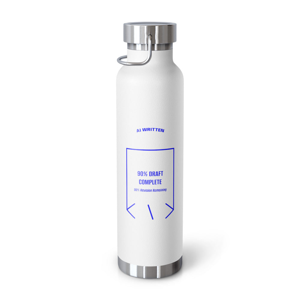 90% Draft Complete — White Blue back mockup (22oz)