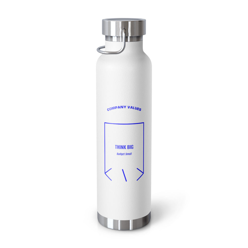 Think Big — White Blue back mockup (22oz)