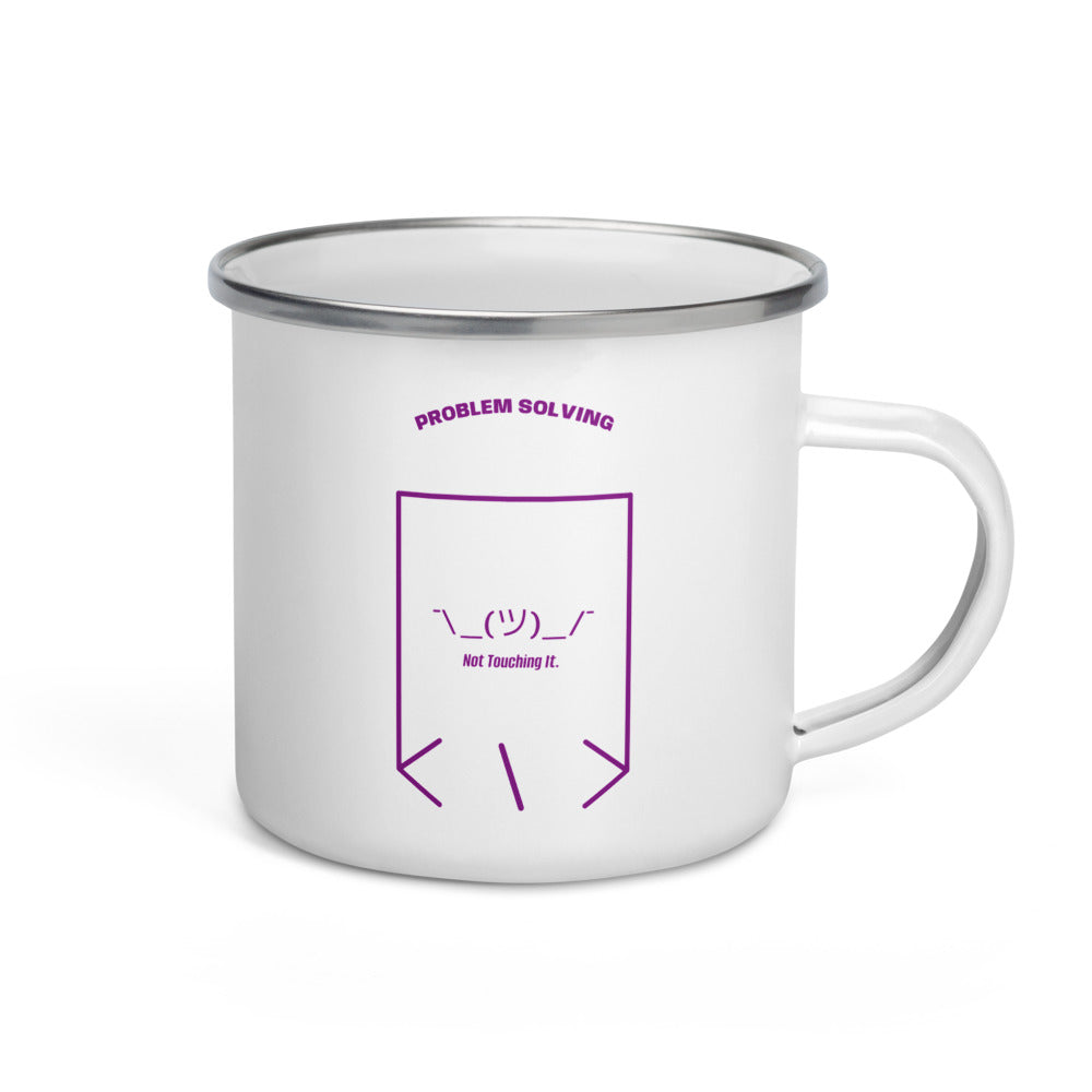 ¯\_(ツ)_/¯ — White Purple back mockup (12 oz)