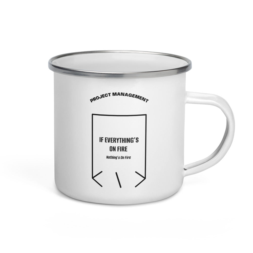 If Everything’s On Fire — White Black back mockup (12 oz)