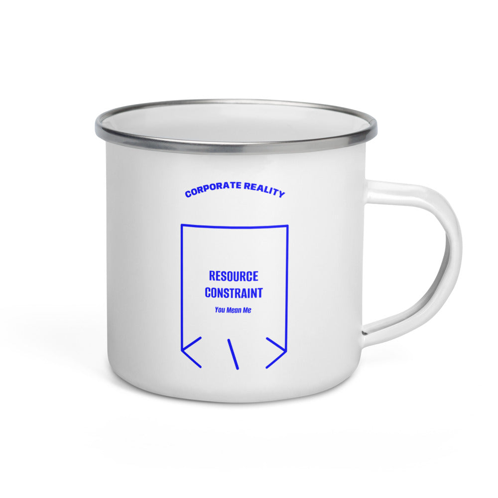 Resource Constraint — White Blue back mockup (12 oz)