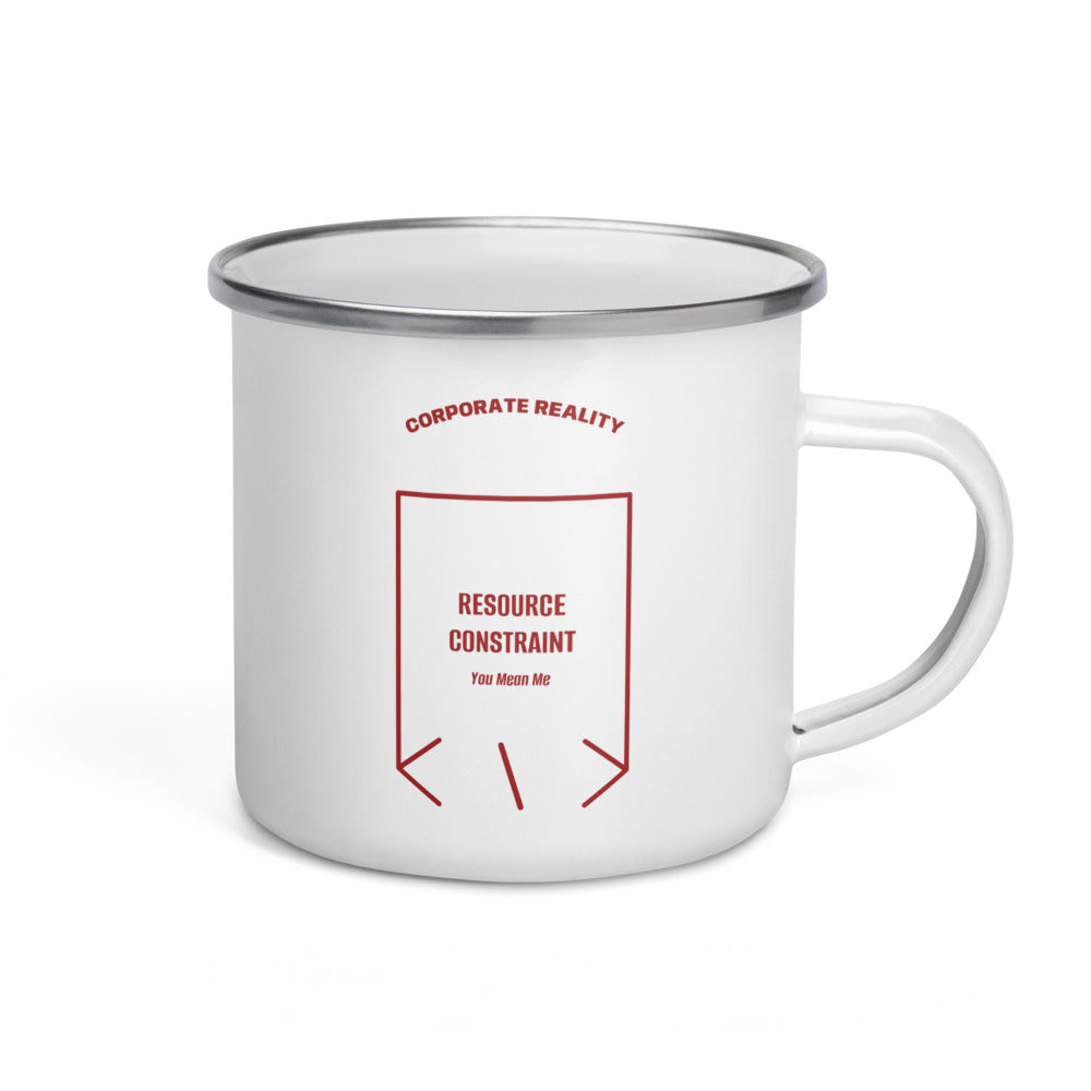 Resource Constraint — White Brown back mockup (12 oz)