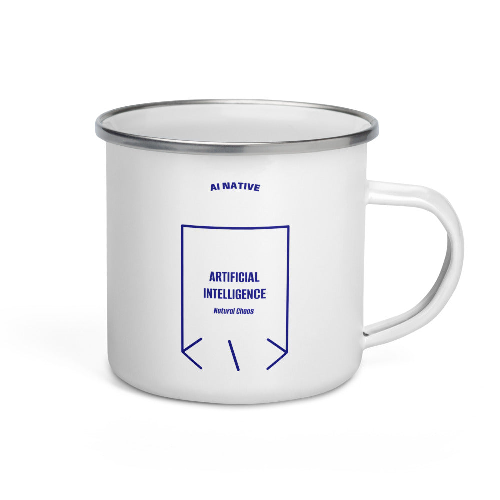 Artificial Intelligence — White Navy back mockup (12 oz)
