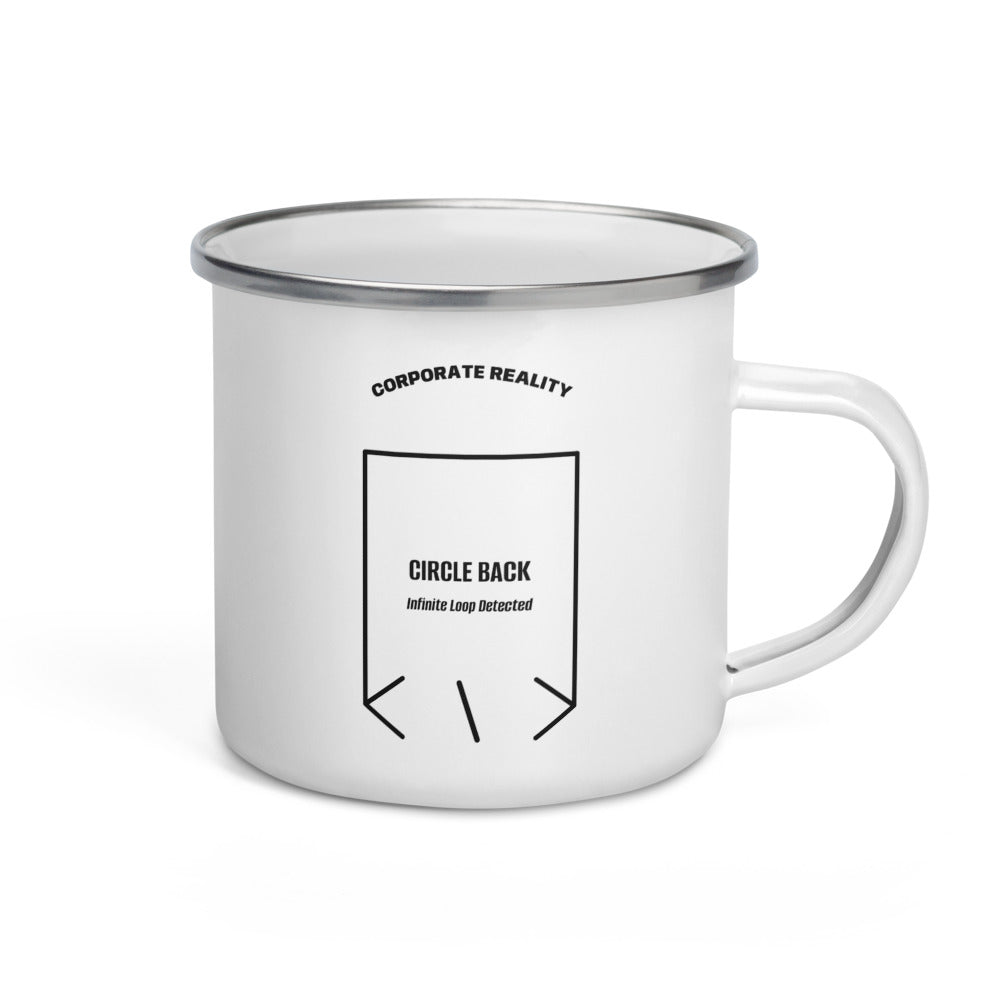 Circle Back — White Black back mockup (12 oz)