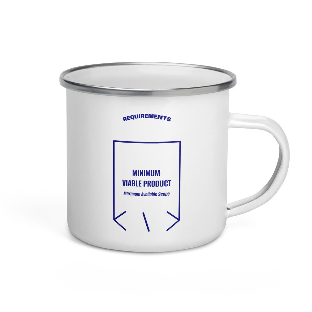 Minimum Viable Product — White Navy back mockup (12 oz)