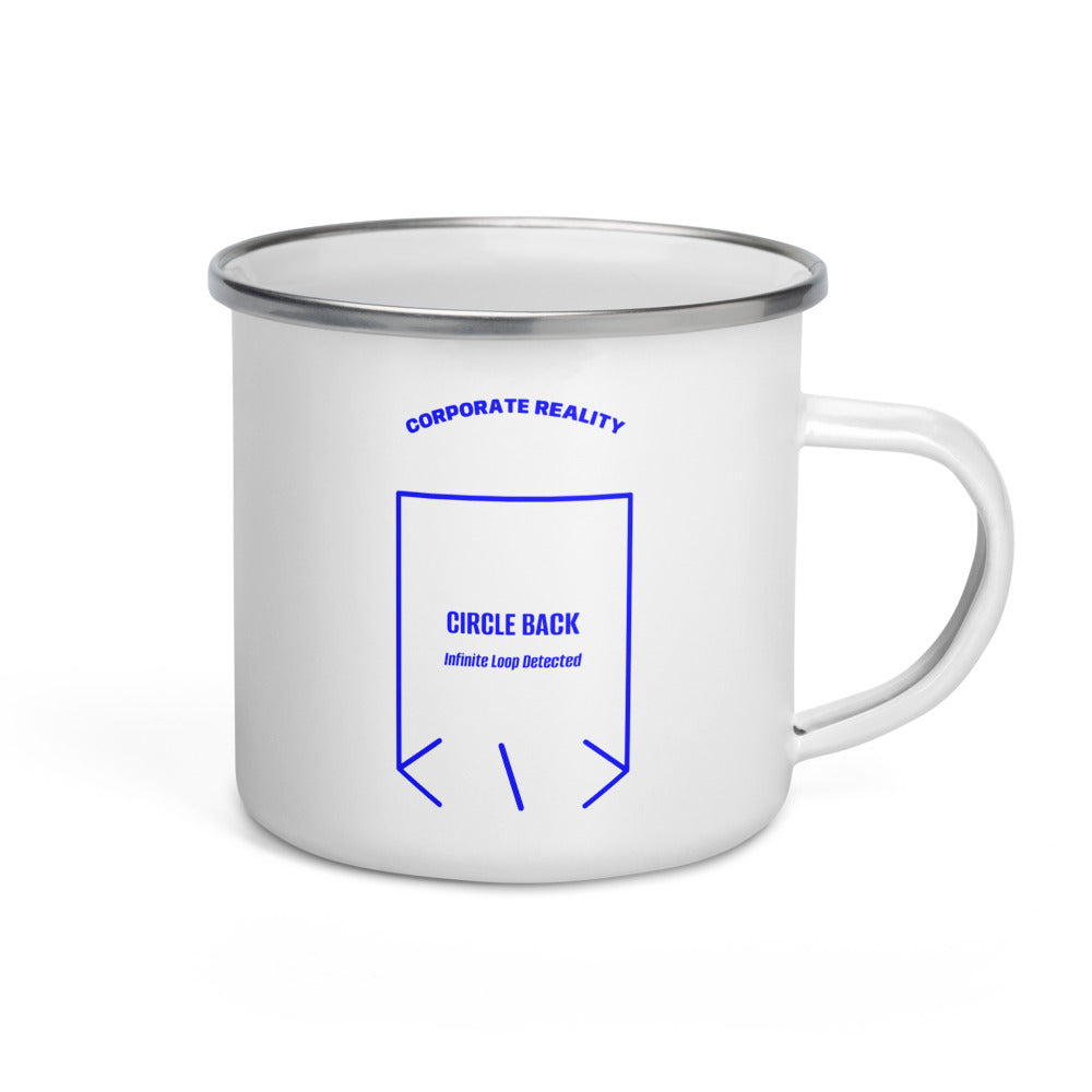 Circle Back — White Blue back mockup (12 oz)