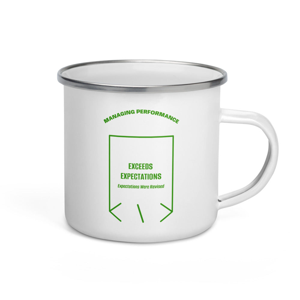 Exceeds Expectations — White Green back mockup (12 oz)