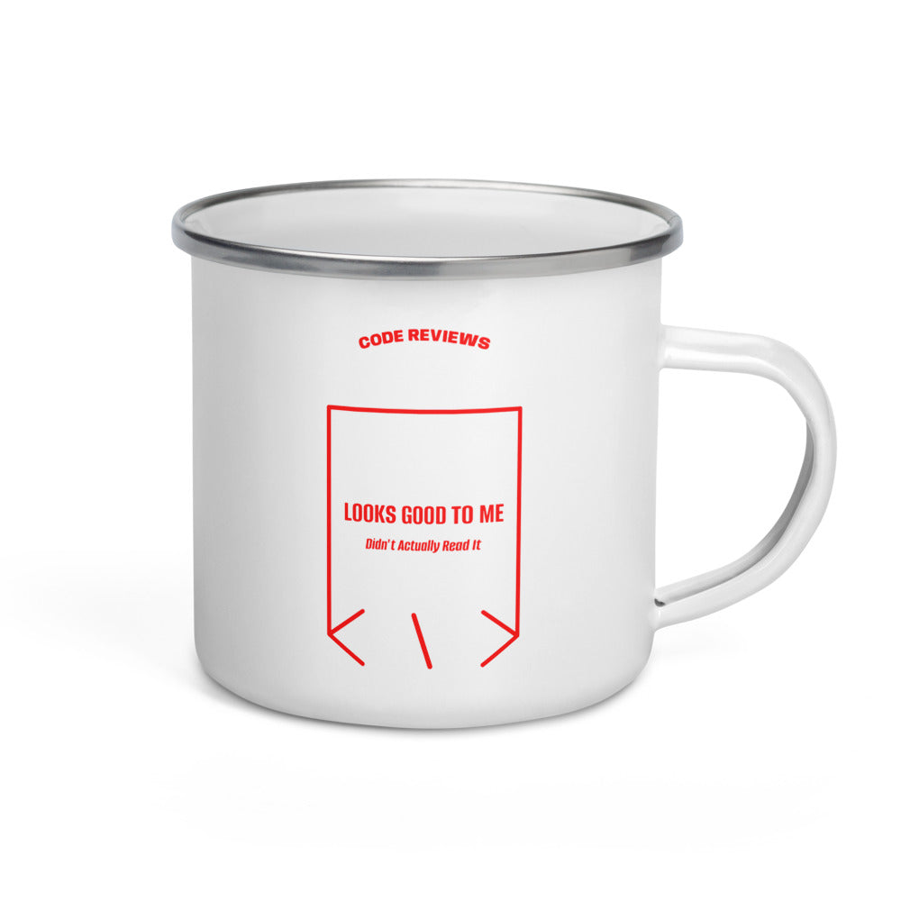 Looks Good To Me — White Red back mockup (12 oz)