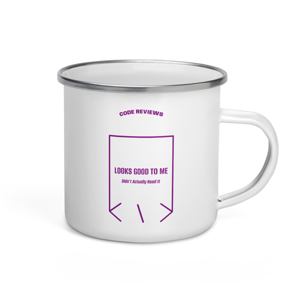 Looks Good To Me — White Purple back mockup (12 oz)