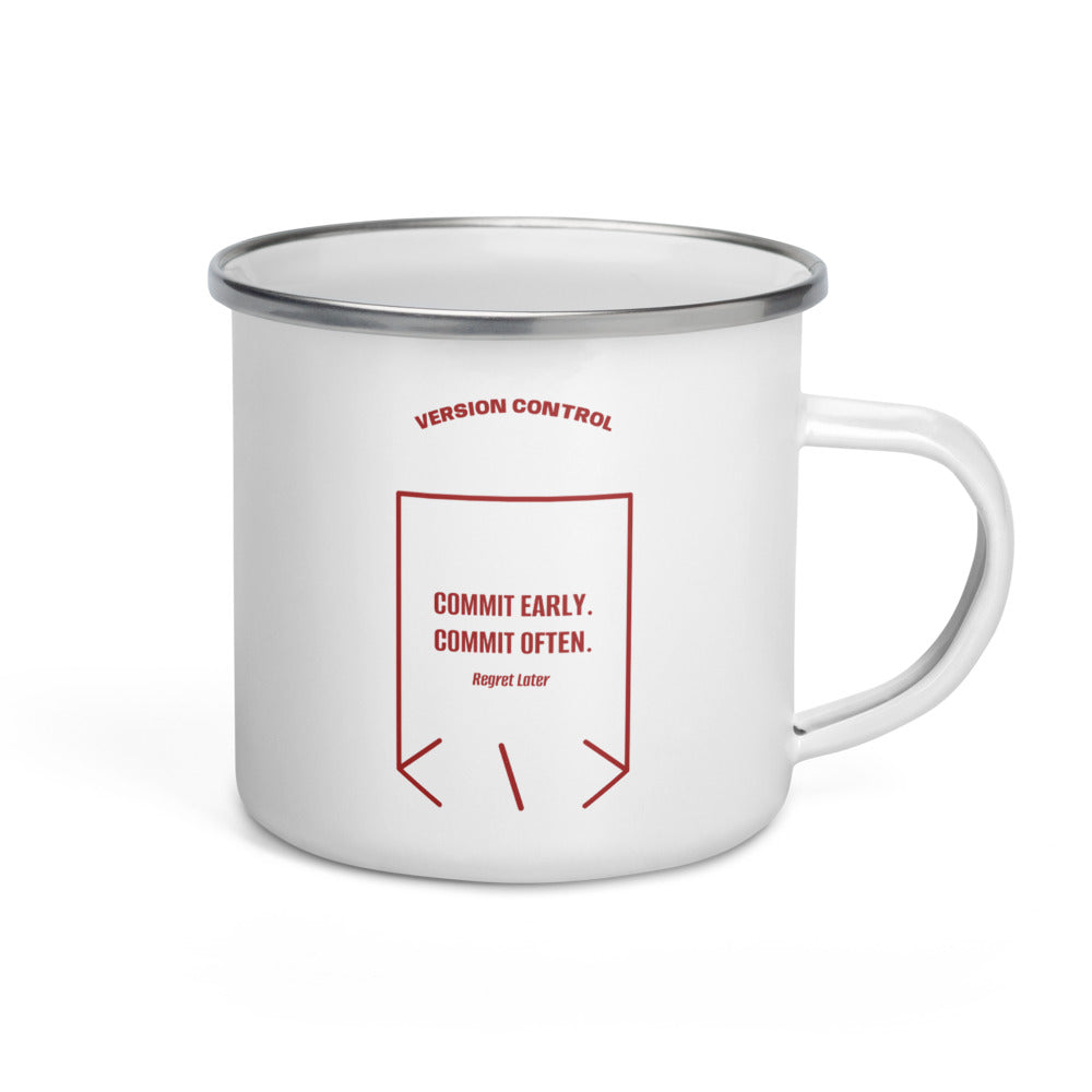 Commit Early. Commit Often. — secondary back mockup
