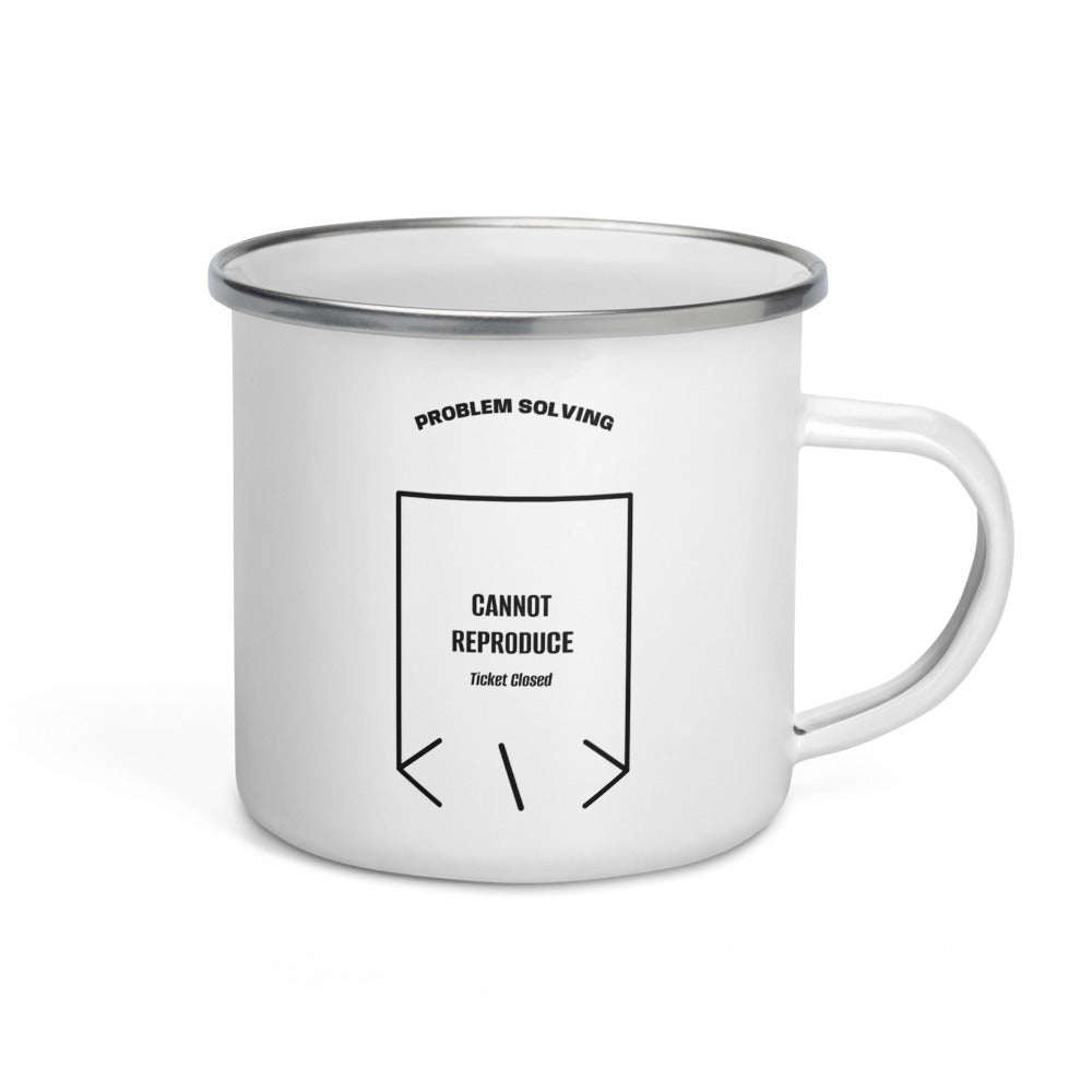 Cannot Reproduce — White Black back mockup (12 oz)
