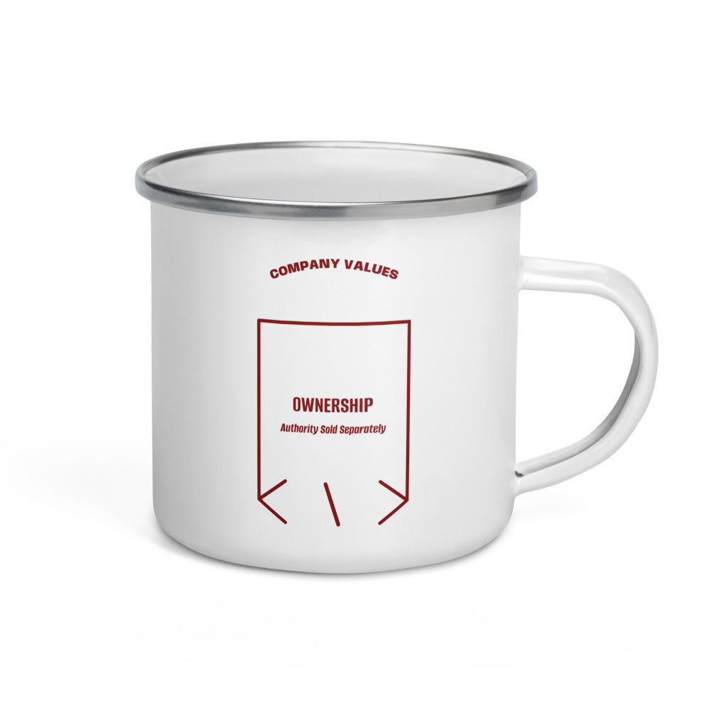 Ownership — White Maroon back mockup (12 oz)