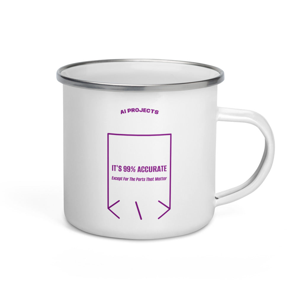 It's 99% Accurate — White Purple back mockup (12 oz)