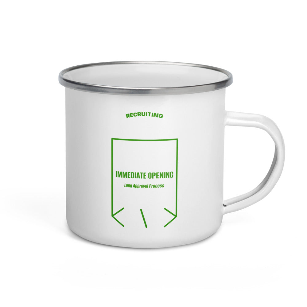 Immediate Opening — White Green back mockup (12 oz)