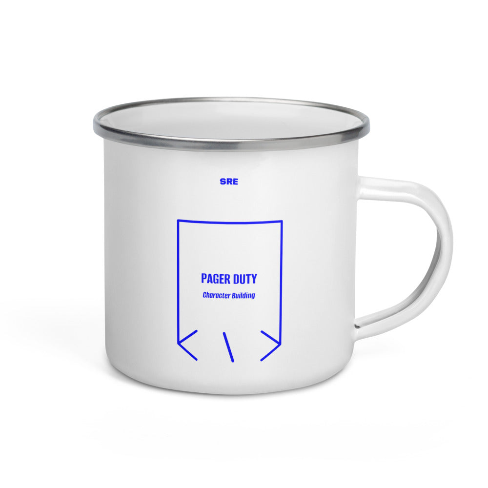 Pager Duty — White Blue back mockup (12 oz)