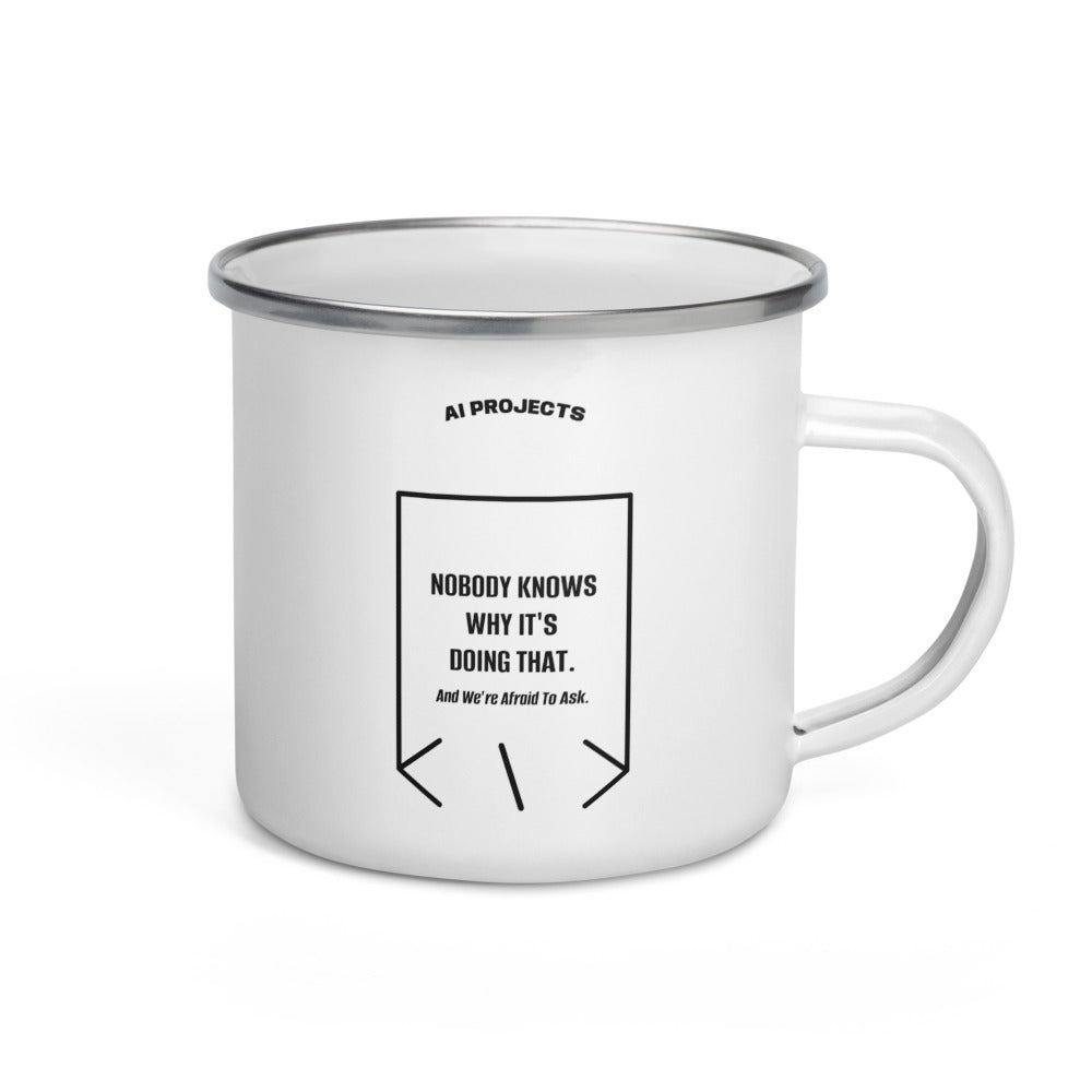 Nobody Knows Why It's Doing That. — White Black back mockup (12 oz)