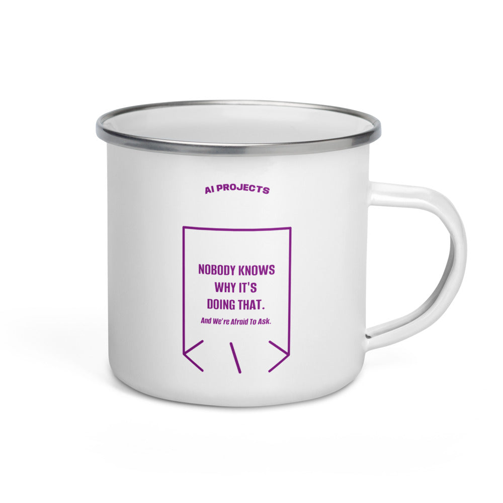 Nobody Knows Why It's Doing That. — White Purple back mockup (12 oz)