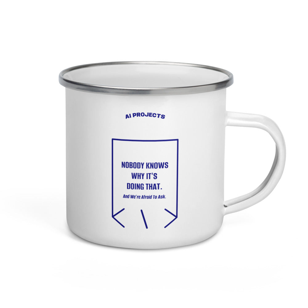 Nobody Knows Why It's Doing That. — White Navy back mockup (12 oz)