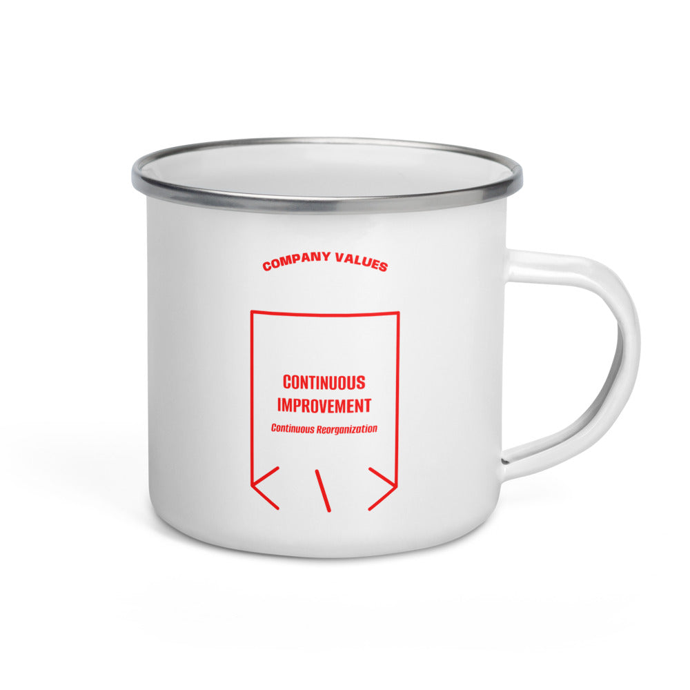 Continuous Improvement — White Red back mockup (12 oz)