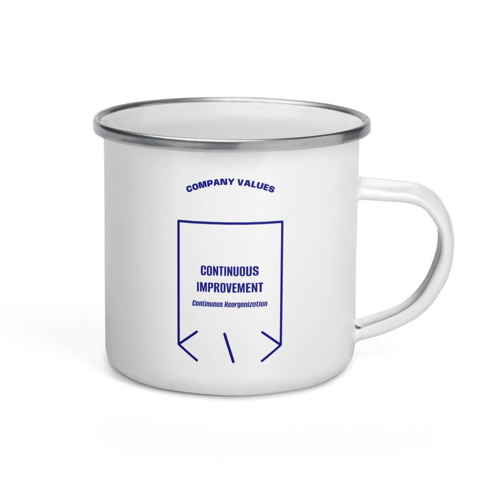 Continuous Improvement — White Navy back mockup (12 oz)