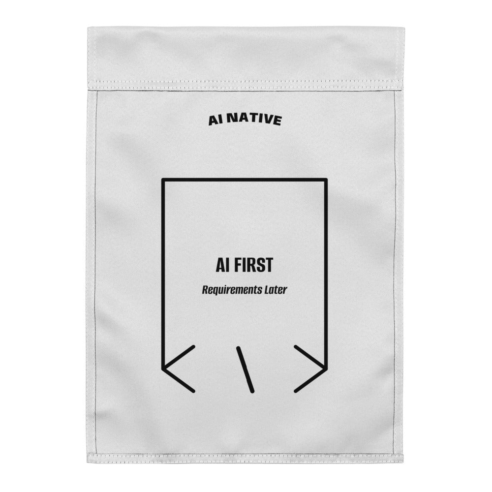 AI First — White Black back mockup