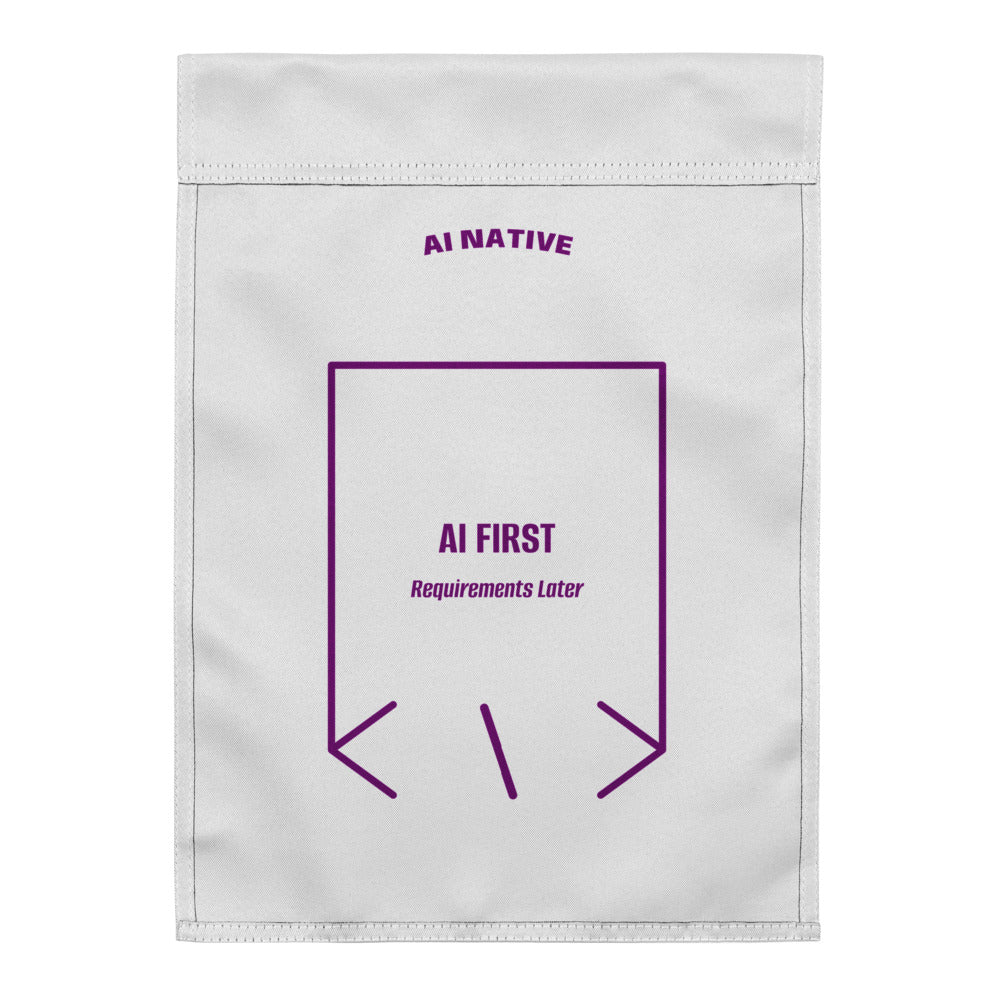 AI First — White Purple back mockup