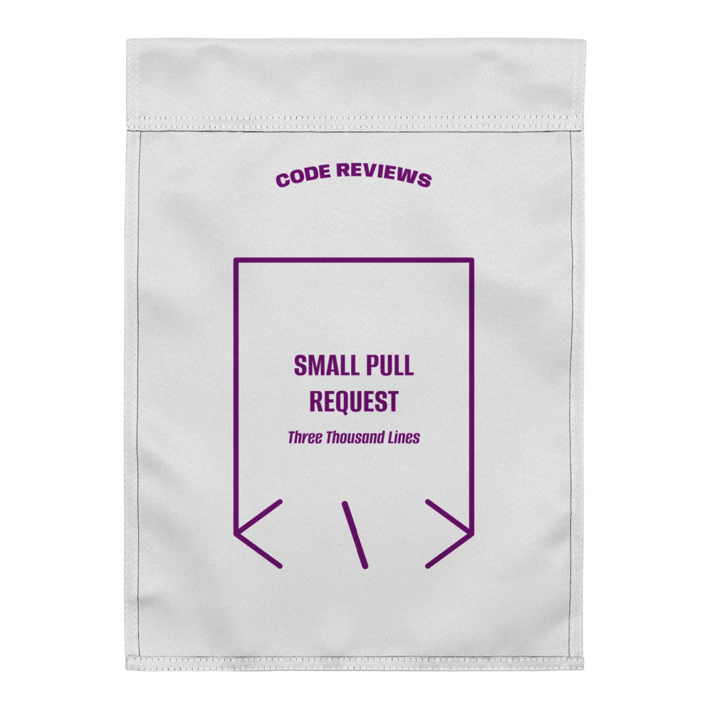 Small Pull Request — White Purple back mockup