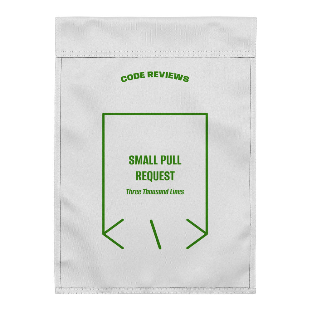 Small Pull Request — White Green back mockup