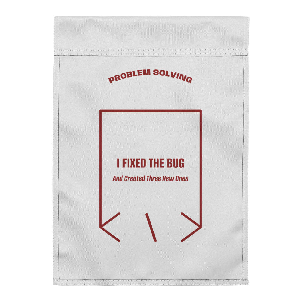 I Fixed The Bug — White Brown back mockup