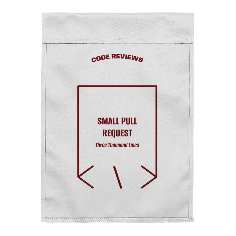 Small Pull Request — White Maroon back mockup